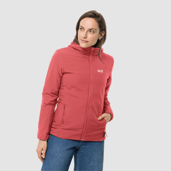 Jack Wolfskin Womens Jwp Atmos Insulated Jacket Coral Red 841052HNX